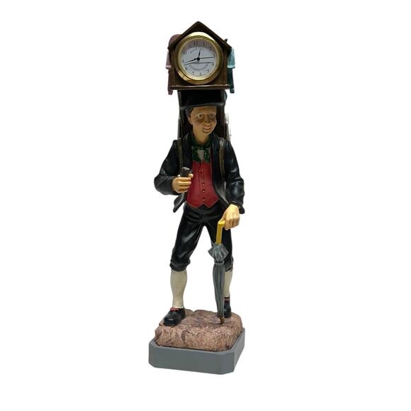 River City Cuckoo Clock Peddler Figurine New Battery! Clock works! 2101 of 3000 - Picture 1 of 10